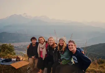 Friends in Pokhara