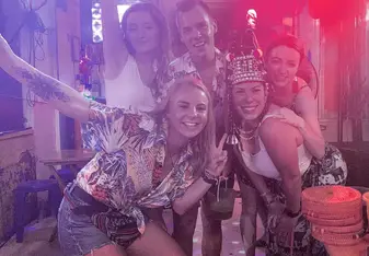 Group of us out in Bangkok