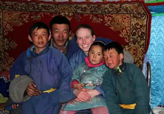 Me and my host family