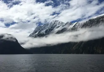 Milford Sound in the South Island. Breathtaking views wherever you looked 