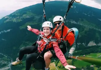 Paragliding in the Alps