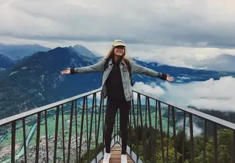 Standing above Interlaken, Switzerland!
