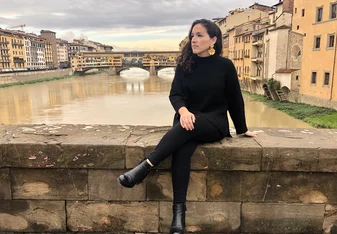 This was taken towards the end of my internship, about a week before completion. I was basking in the ambiance of Florence on the Ponte Santa Trinita bridge. 