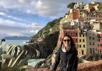 This was taken during the peak moment of sunlight in Riomaggiore, Cinque Terre. Cinque Terre is a group of five seaside towns located on the Italian Riviera coastline. I highly recommend visiting! 