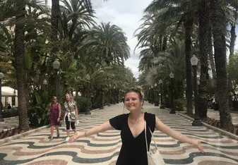 Walking along side the beach 