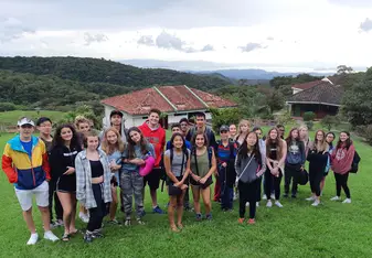 This a photo of the whole group on the first day