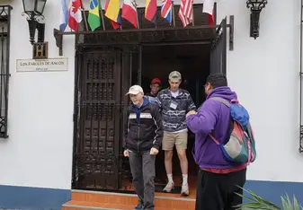 Every morning we would eat breakfast, hold a quick planning session and pile out of the hotel to be driven to our service location.