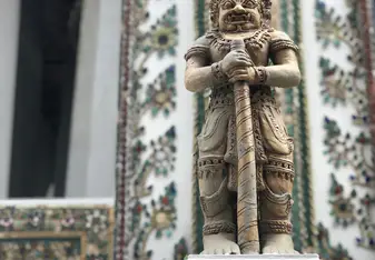 Sculpture of a Guard at The Grand Palace