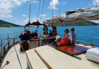 Hanging out on deck 