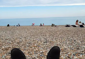 Brighton famous beach