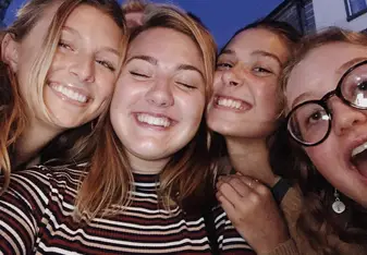Me, Betsy, Mari, and Bella in galway
