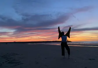 This gorgeous sunset is from The Hague which our program took us to for a weekend.