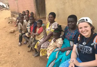 Me with the village! 