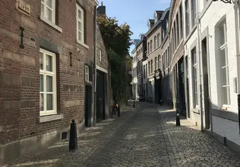 One of the many narrow streets in Maastricht