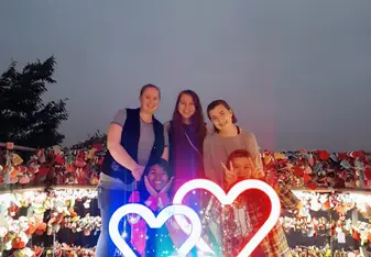 With Friends at Namsan Tower