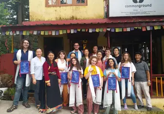 Award ceremony after completing the Tibetan mutual learning partner program 