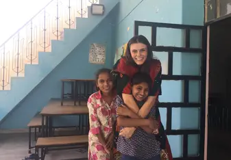 Rekha and Santosh are two girls at Sambhali's Laadli Boarding Home in Jodhpur. They are from Setrawa, a village in the Thar desert. In Jodhpur, they have the opportunity to attend a private English Medium school. 