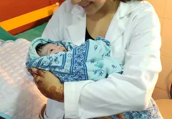Witnessing the birth of a beautiful baby boy 
