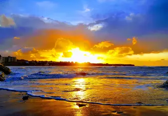 Sunset at Bundoran Beach
