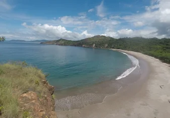 This is a photo of a different beach in Costa Rica where we also did turtle patrols at night.