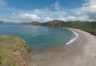 This is a photo of a different beach in Costa Rica where we also did turtle patrols at night.