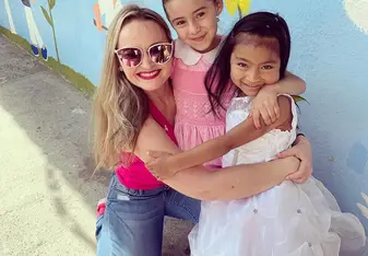 With two of my students 
