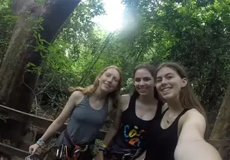 Fun picture after finishing our day of ziplining!