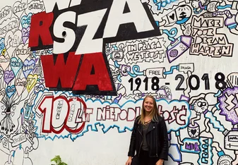 The program had an excursion to Warsaw and Gdansk in Poland and this is some street art we stumbled upon.