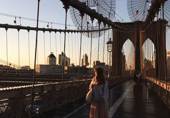 Sunrise at the Brooklyn Bridge