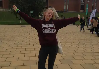 Me on the main square on campus