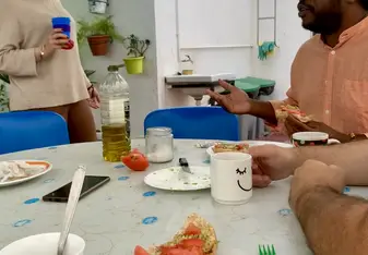 Breakfast with my coworkers 