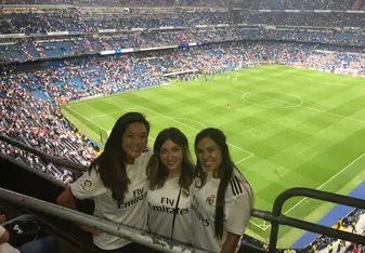 Friends at the Real Madrid Game