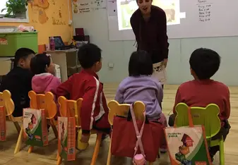 Playing flashcard games to drill vocabulary is always a big treat.