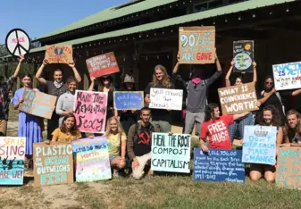 our signs for the climate strike