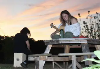 sunset jam in the garden