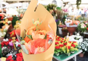 The flower market in Rome
