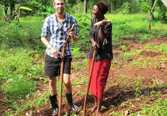 Learning to eat sugar cane