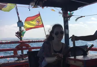 On the Mediterranean Sea next to the city of Akko.