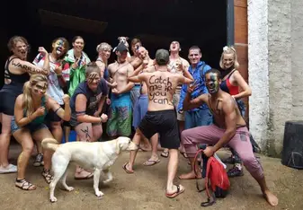 Just before the ebenezer mile swim. 