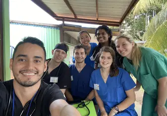 Medical students and another doctor 