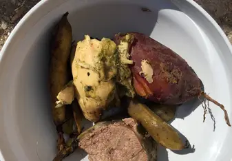 Pachamanca - a traditional meal cooked underground