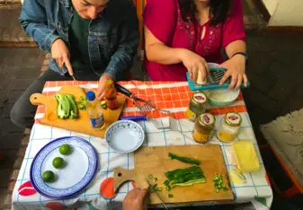 Cooking lessons at our school
