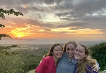 Clinic day 1, done! Nice way to end the day, seeing the pretty sunset. 
