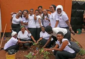 Tree planting as part of group business project