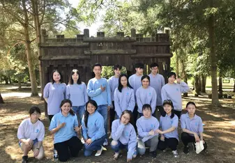 Team photo during outdoor adventure