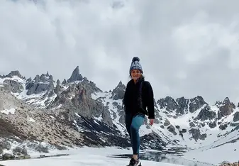 On top of Refugio Frey in Bariloche.