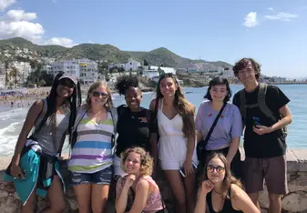 My program at a beach in Sitges