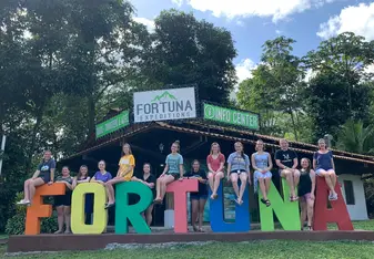 Group picture at La Fortuna