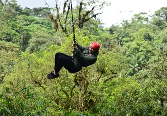 Tarzan Swing at Parque Aventura San Luis