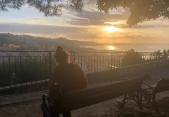 Sunrise in San Remo, Italy 